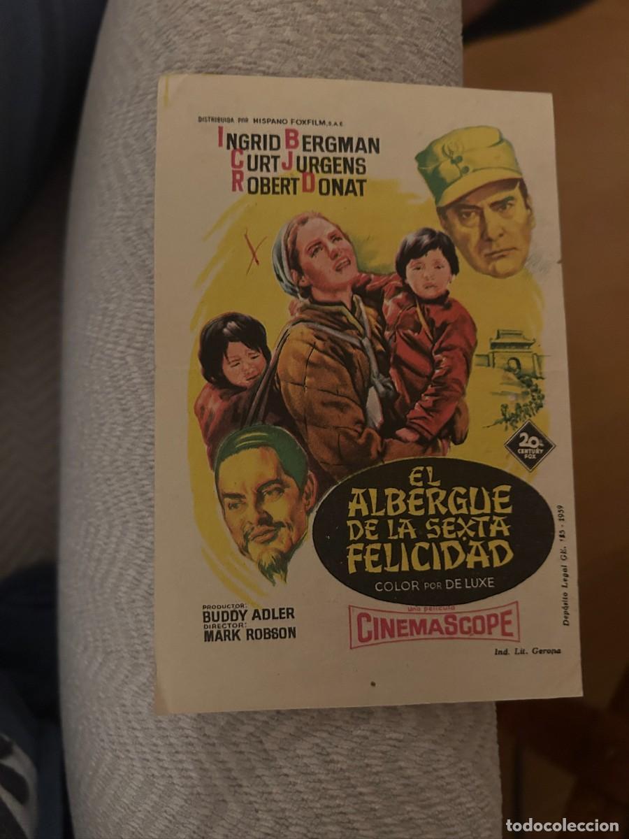 Cine: EL ALBERGUE DE LA SEXTA FELICIDAD NUEVO CINEMA MALAGA CON PUBLICIDAD BUEN ESTADO 315