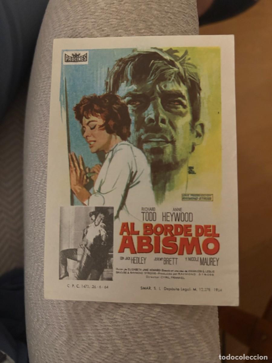Cine: AL BORDE DEL ABISMO SIN PUBLICIDAD BUEN ESTADO 321
