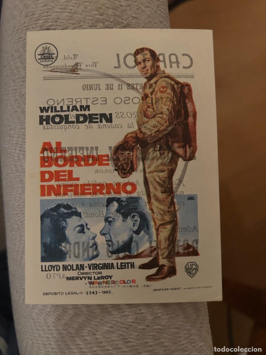 Cine: AL BORDE DEL INFIERNO CINE CAPITOL TARRAGONA CON PUBLICIDAD BUEN ESTADO 323