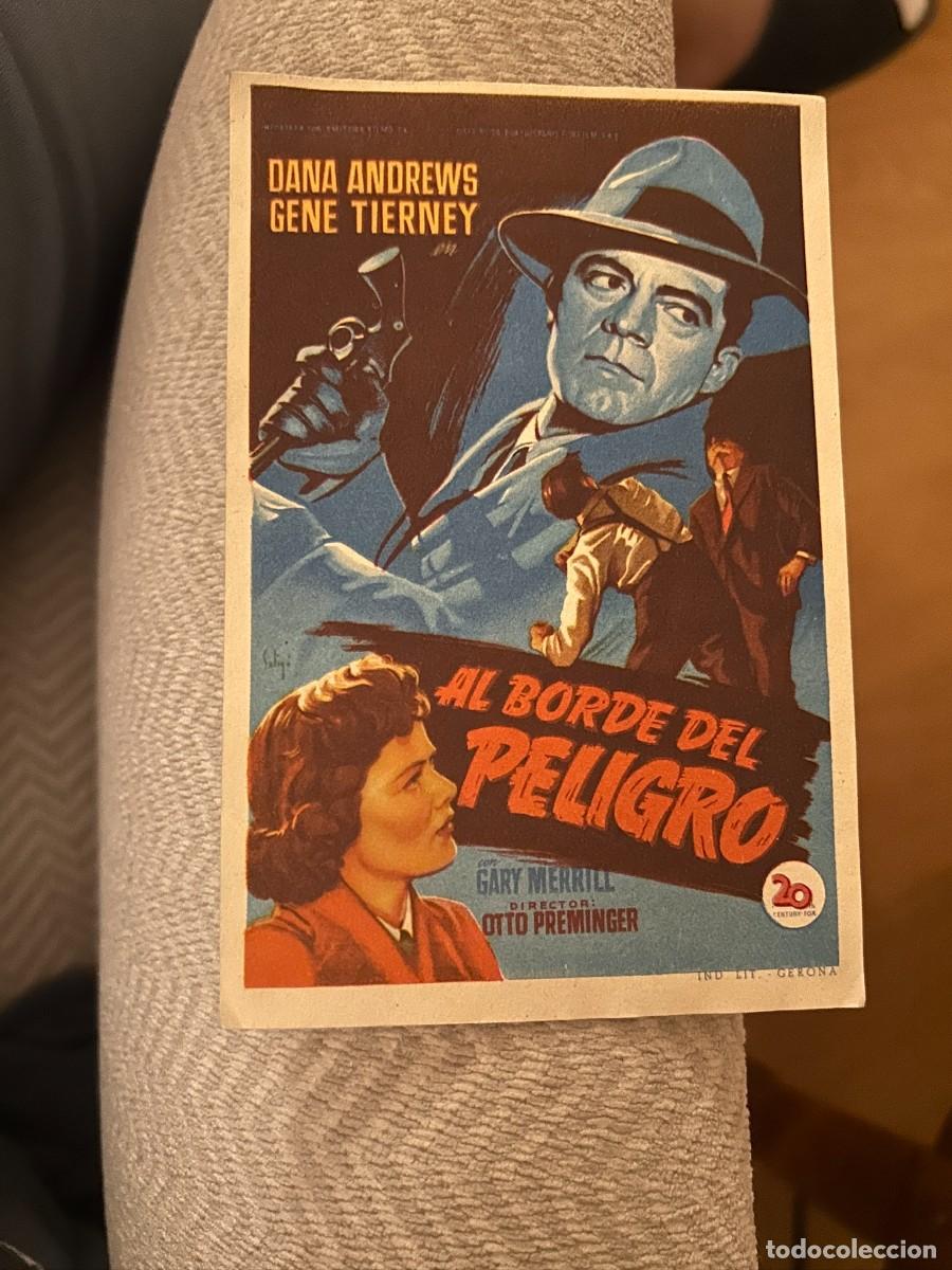 Cine: AL BORDE DEL PELIGRO SIN PUBLICIDAD BUEN ESTADO 325