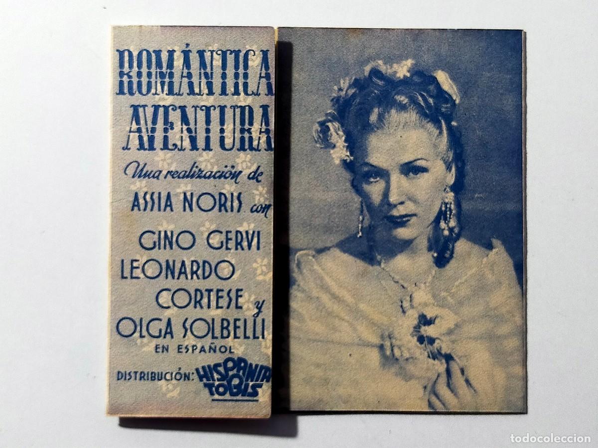 Cine: Programa Doble Orig ROMANTICA AVENTURA. Assia Noris, Gino Cervi - Teatro Espa&ntilde;a