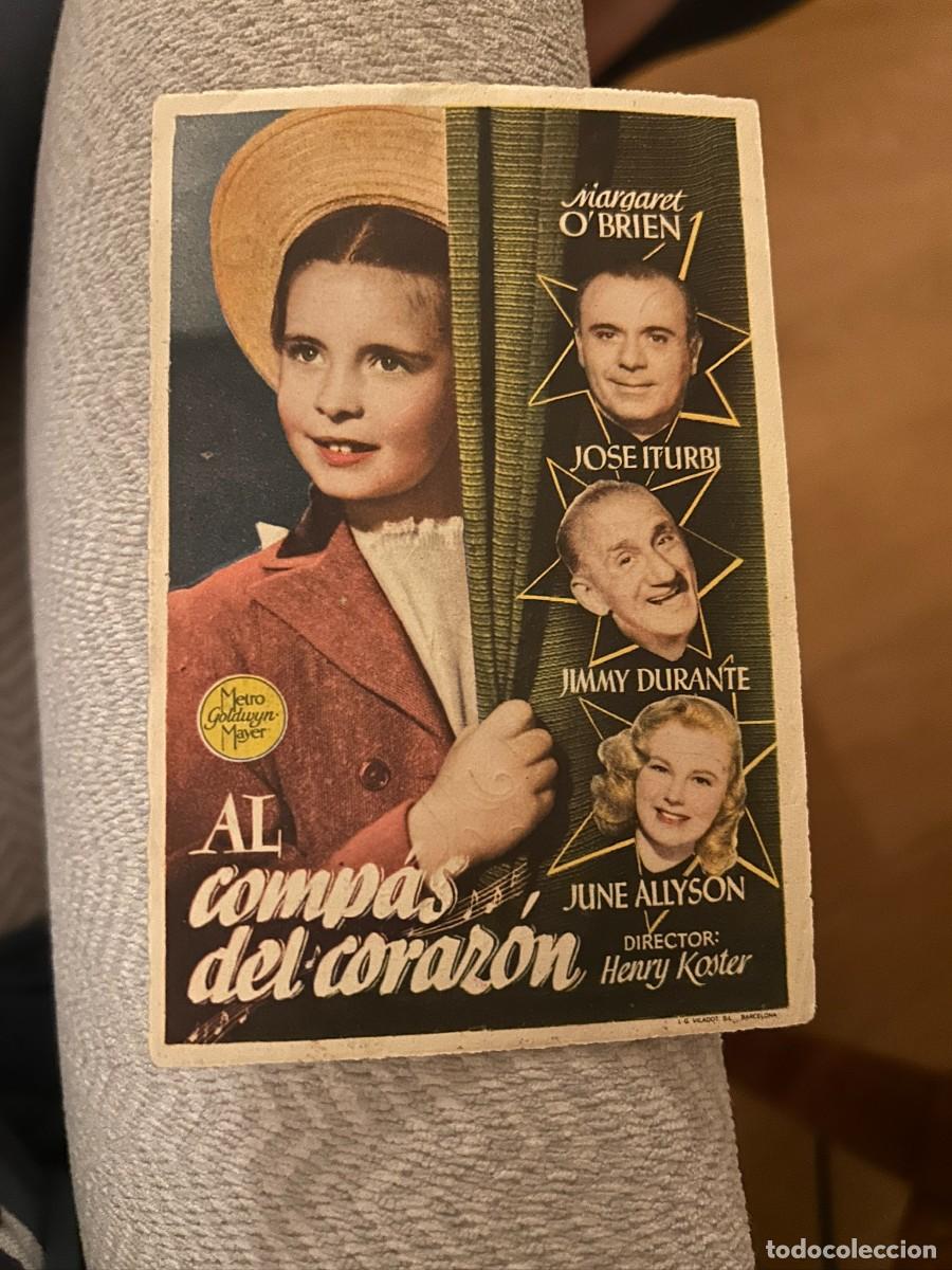 Cine: AL COMPAS DEL CORAZON GRAN CINEMA COCA CON PUBLICIDAD BUEN ESTADO 332