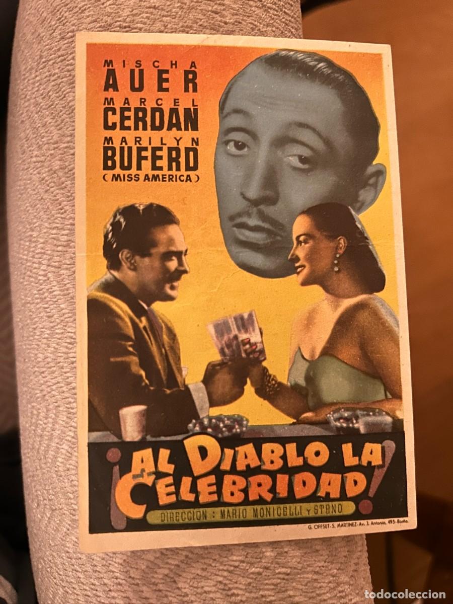 Cine: AL DIABLO LA CELEBRIDAD CINE TOSCAL SANTA CRUZ DE TENERIFE BUEN ESTADO 344