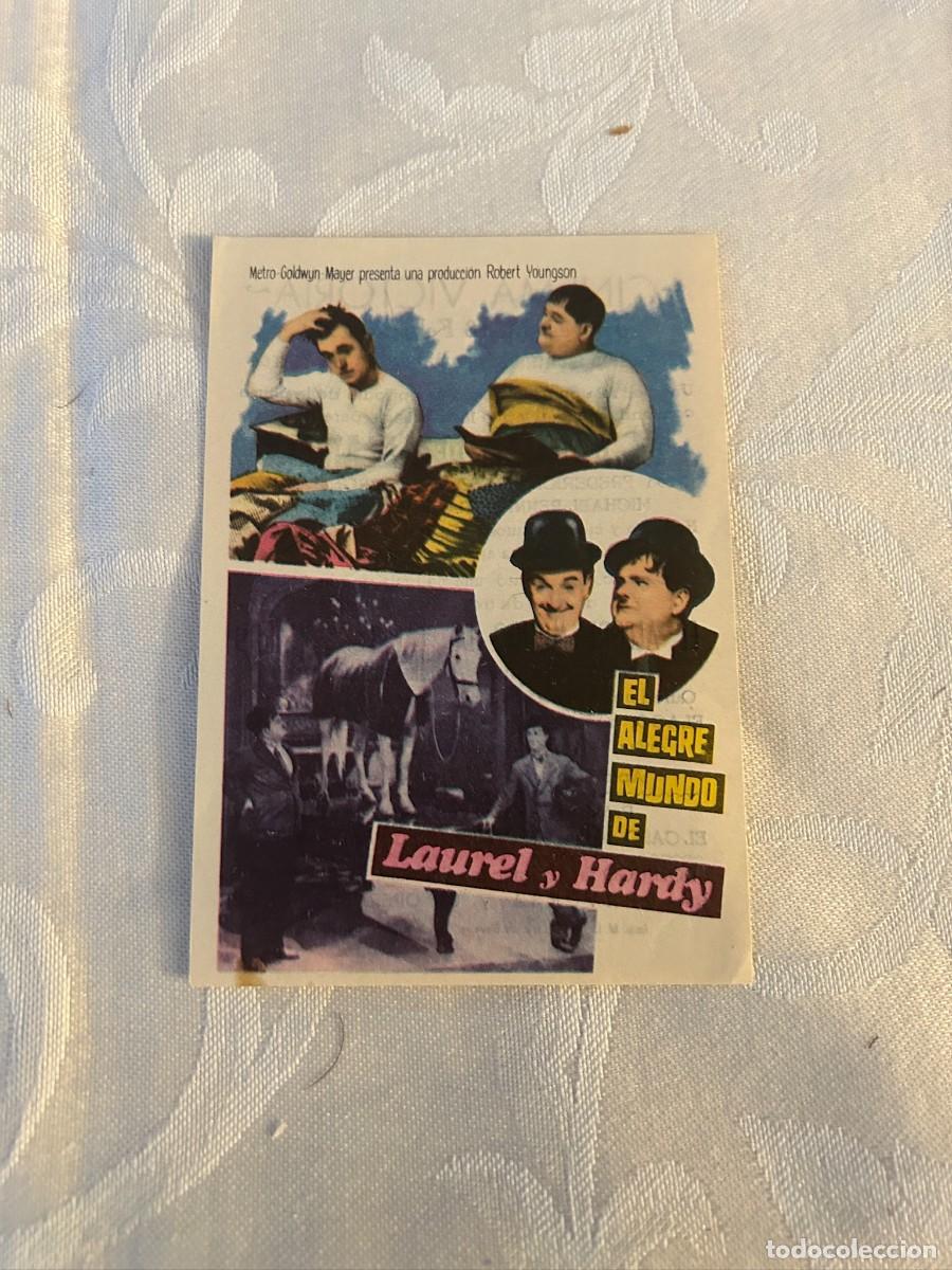 Cine: EL ALEGRE MUNDO DE LAUREL Y HARDY CINEMA VICTORIA SAN FELIU DE GUIXOLS CON PUBLICIDAD 348