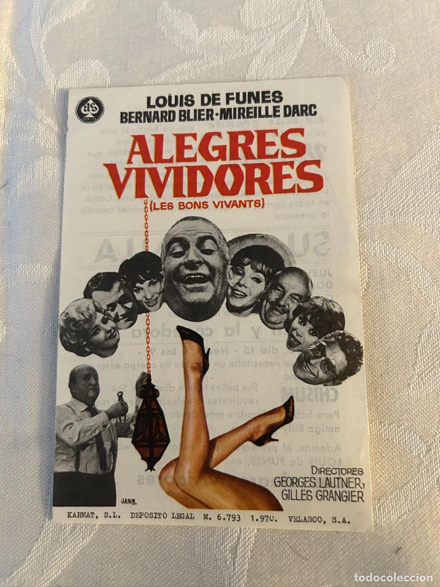 Cine: ALEGRES VIVIDORES CON PUBLICIDAD BUEN ESTADO 352 - Foto 1