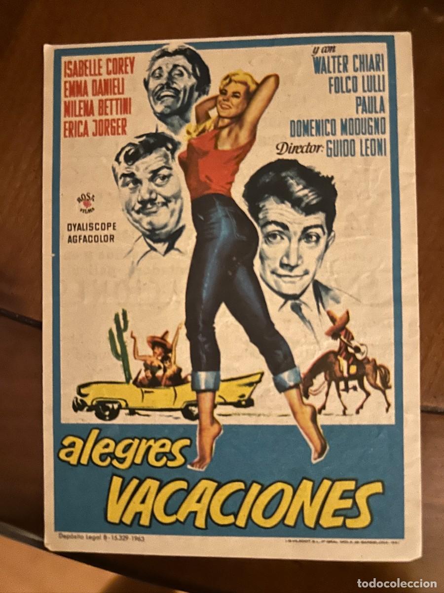 Cine: ALEGRES VACACIONES CINE SAVOY CIUDAD REAL CON PUBLICIDAD BUEN ESTADO 351