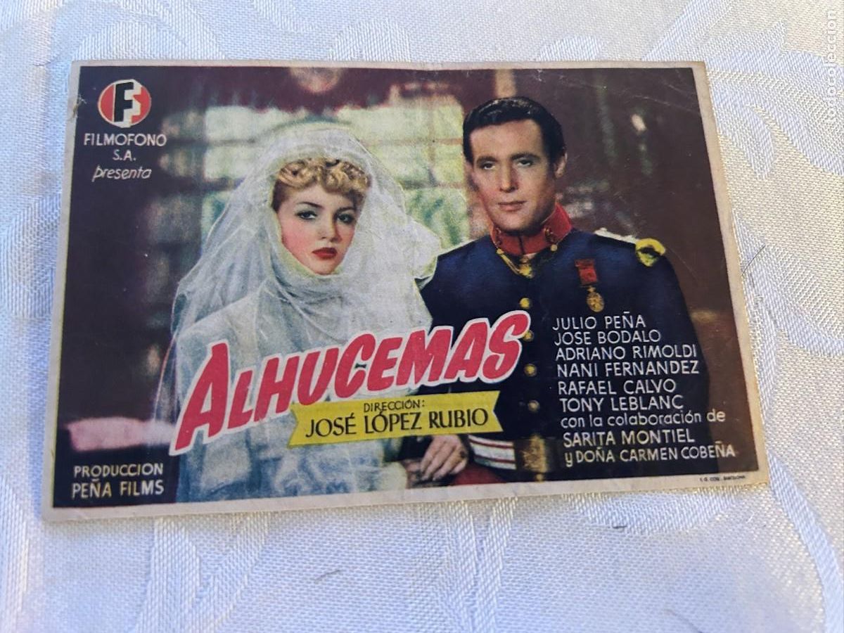 Cine: ALHUCEMAS PALACIO AVENIDA TEATRO LIRICO CON PUBLICIDAD BUEN ESTADO 385