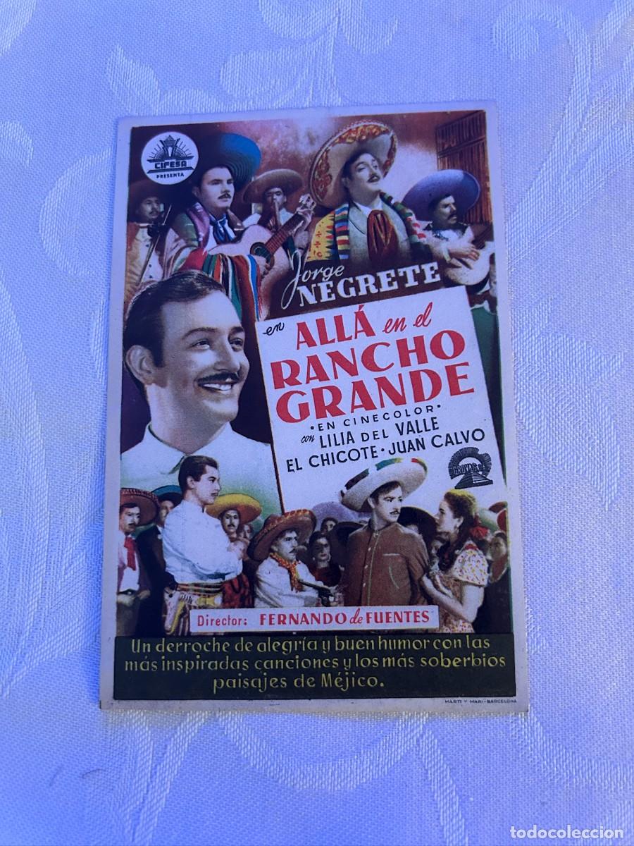Cine: ALLA EN EL RANCHO GRANDE SIN PUBLICIDAD BUEN ESTADO 393