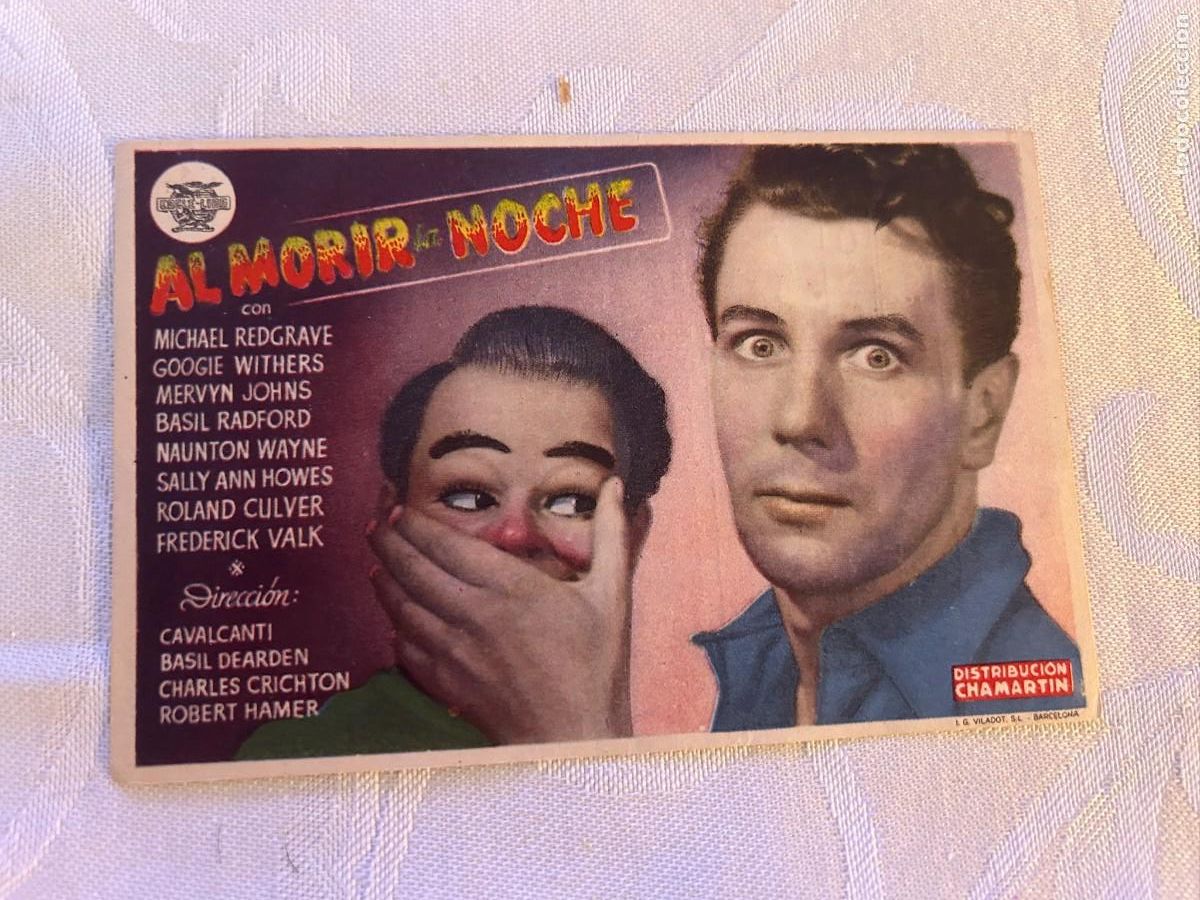 Cine: AL MORIR DE NOCHE PRINCIPAL SABADELL CON PUBLICIDAD BUEN ESTADO 396