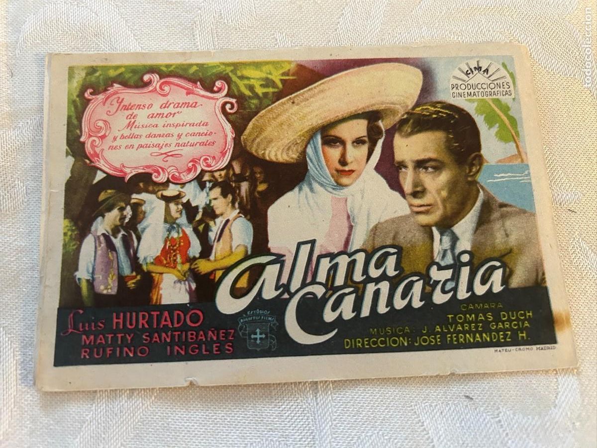 Cine: ALMA CANARIA SIN PUBLICIDAD BUEN ESTADO 405