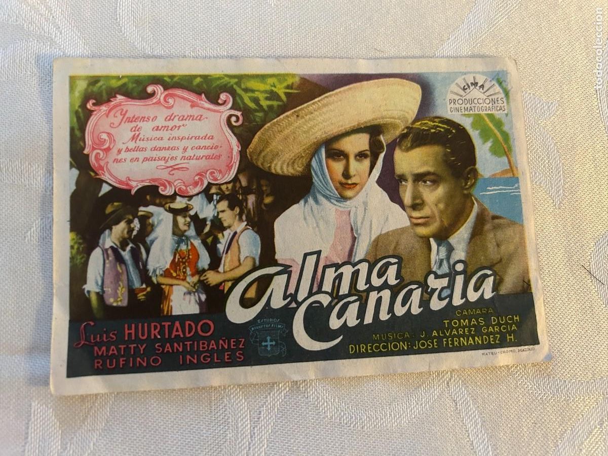Cine: ALMA CANARIA SIN PUBLICIDAD BUEN ESTADO 406