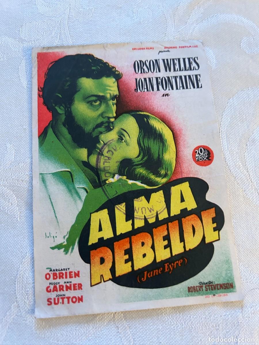 Cine: ALMA REBELDE GRAN CINEMA BARACALDO BILBAO CON PUBLICIDAD BUEN ESTADO 417