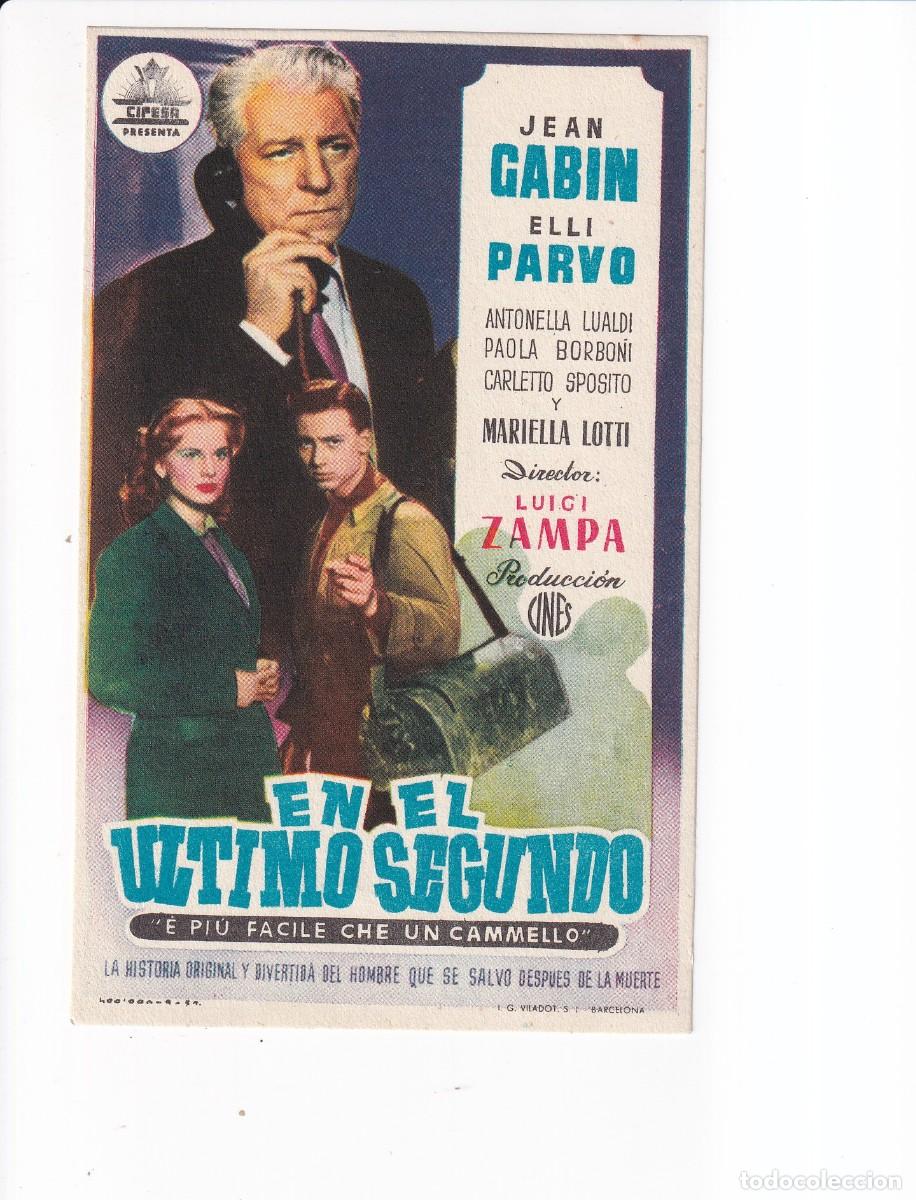 Cine: EN EL ULTIMO SEGUNDO : JEAN GABIN - Foto 1