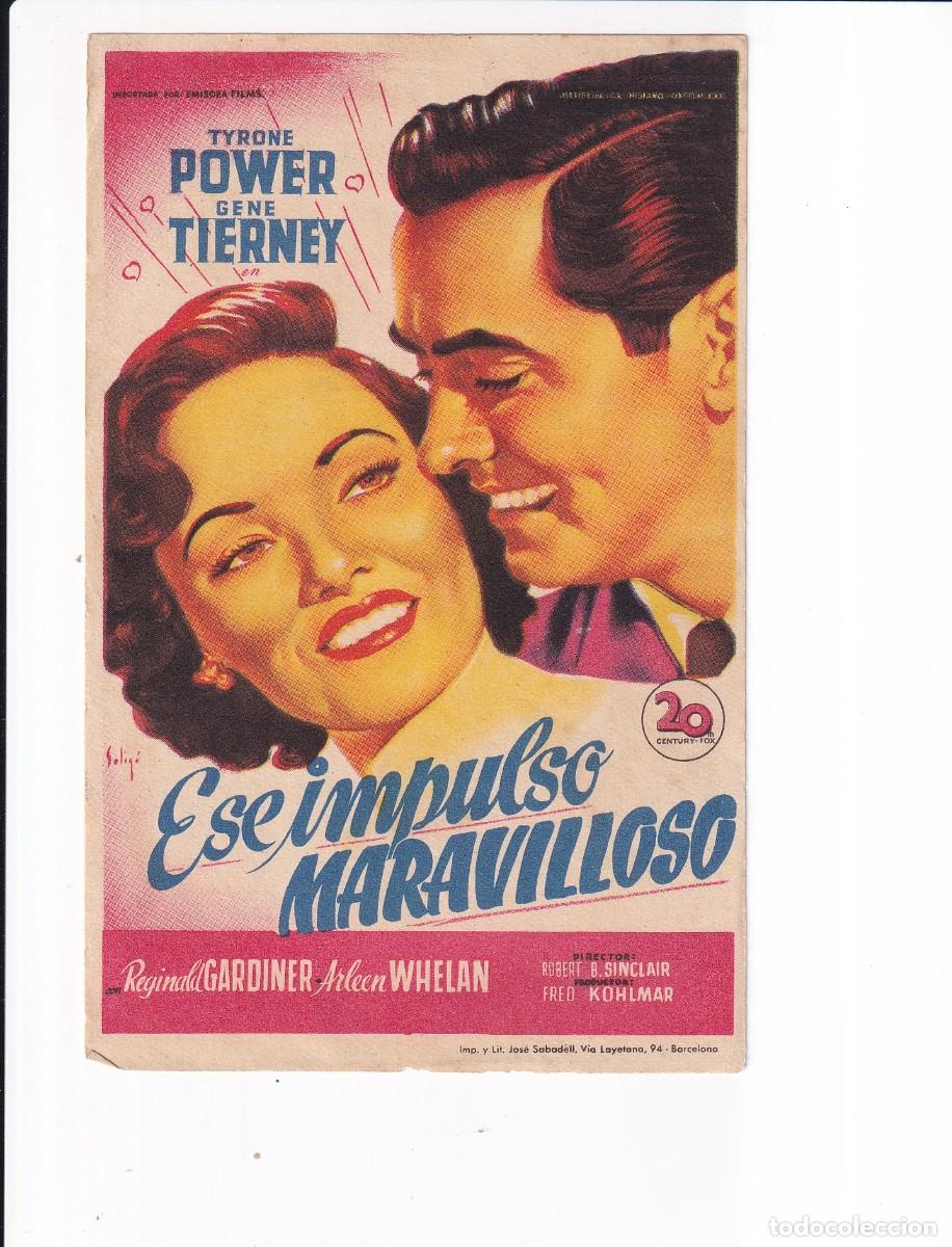 Cine: ESE IMPULSO MARAVILLOSO : YRONE POWER