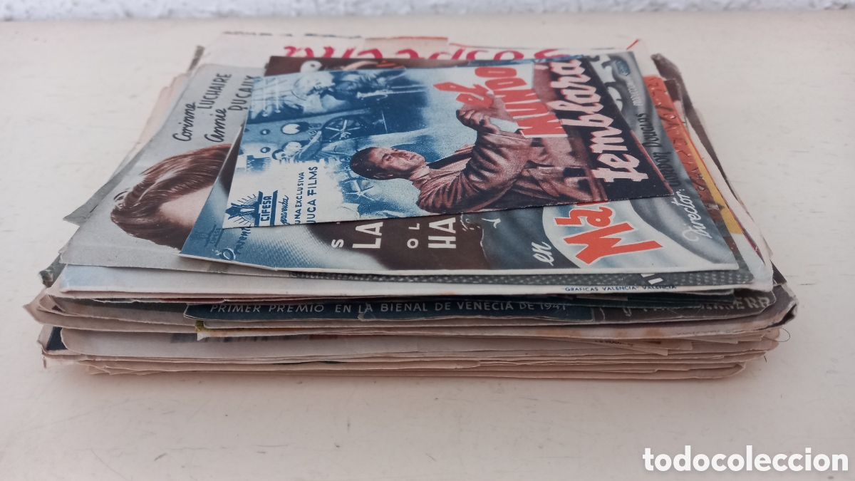 Cine: Lote 114 folletos cine. A&ntilde;os 40s (31 dobles)