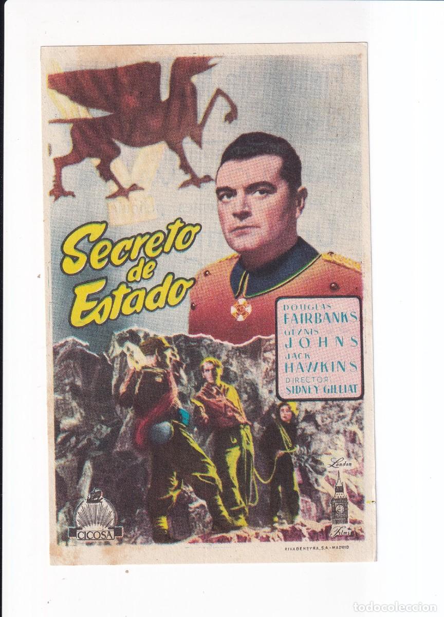 Cine: SECRETO DE ESTADO : DOUGLAS FAIRBANKS