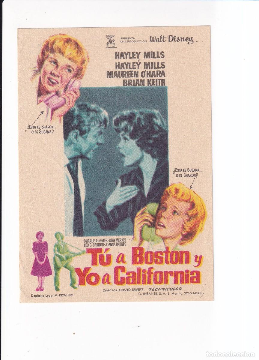 Cine: TU A BOSTON Y YO A CALIFORNIA : HAYLEY MILLS