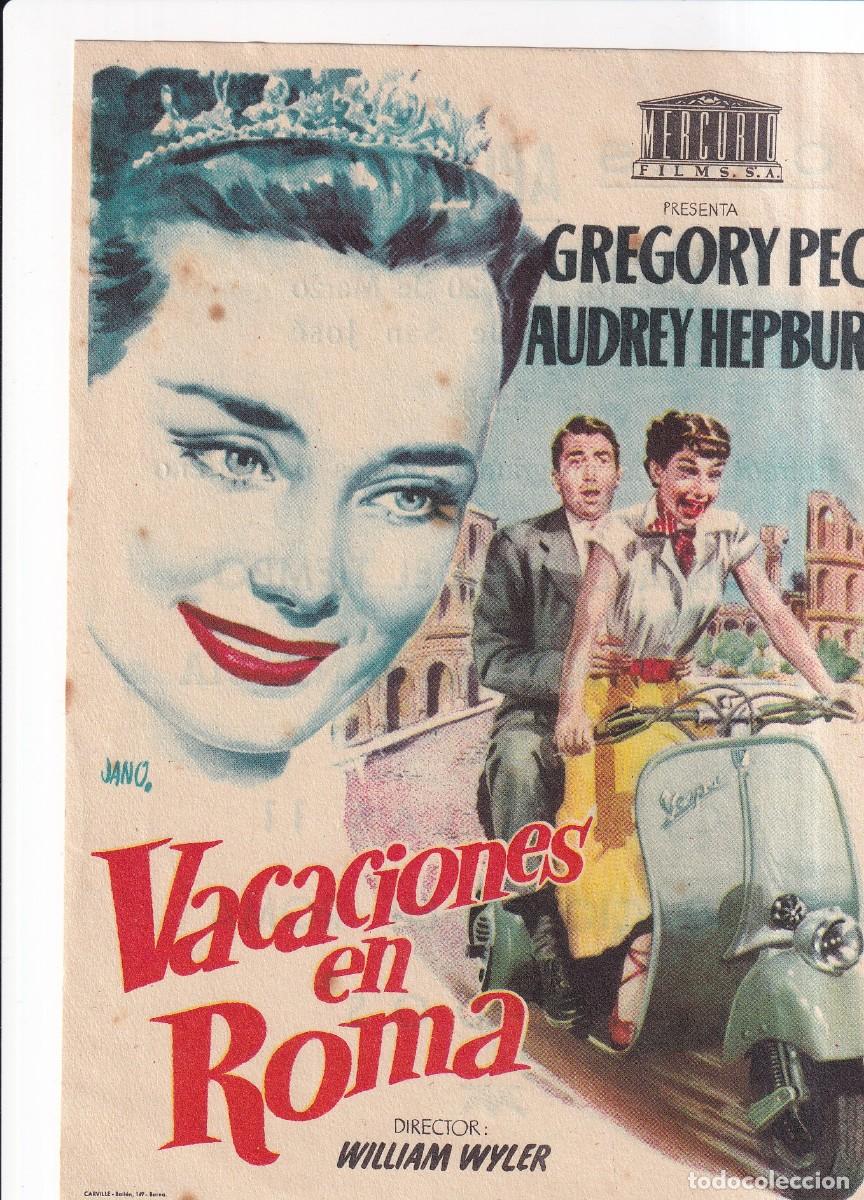 Cine: VACACIONES EN ROMA : GREGORY PECK, AUDREY HEPBURN