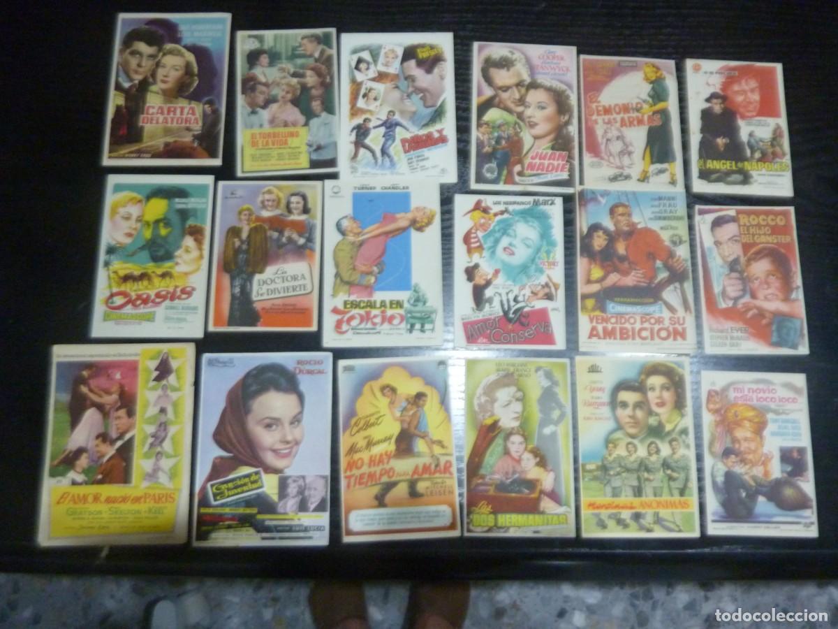 Cine: 130 Folletos de cine TODOS CON PUBLICIDAD. MIRAR FOTOS