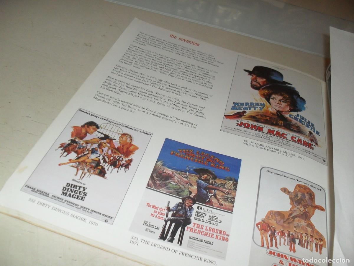 Cine: (REPRODUCCION),BELLA LAMINA CON 9 CARTELES WENSTERNS,A&Ntilde;OS 60- 70,LEASE,DEL LIBRO COWBOY MOVIE POSTER