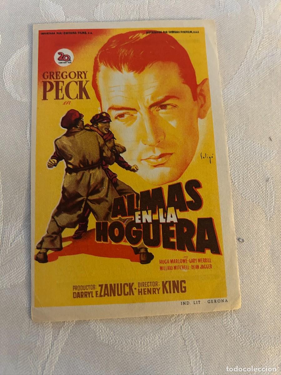 Cine: ALMAS EN LA HOGUERA CINE GALICIA CON PUBLICIDAD BUEN ESTADO