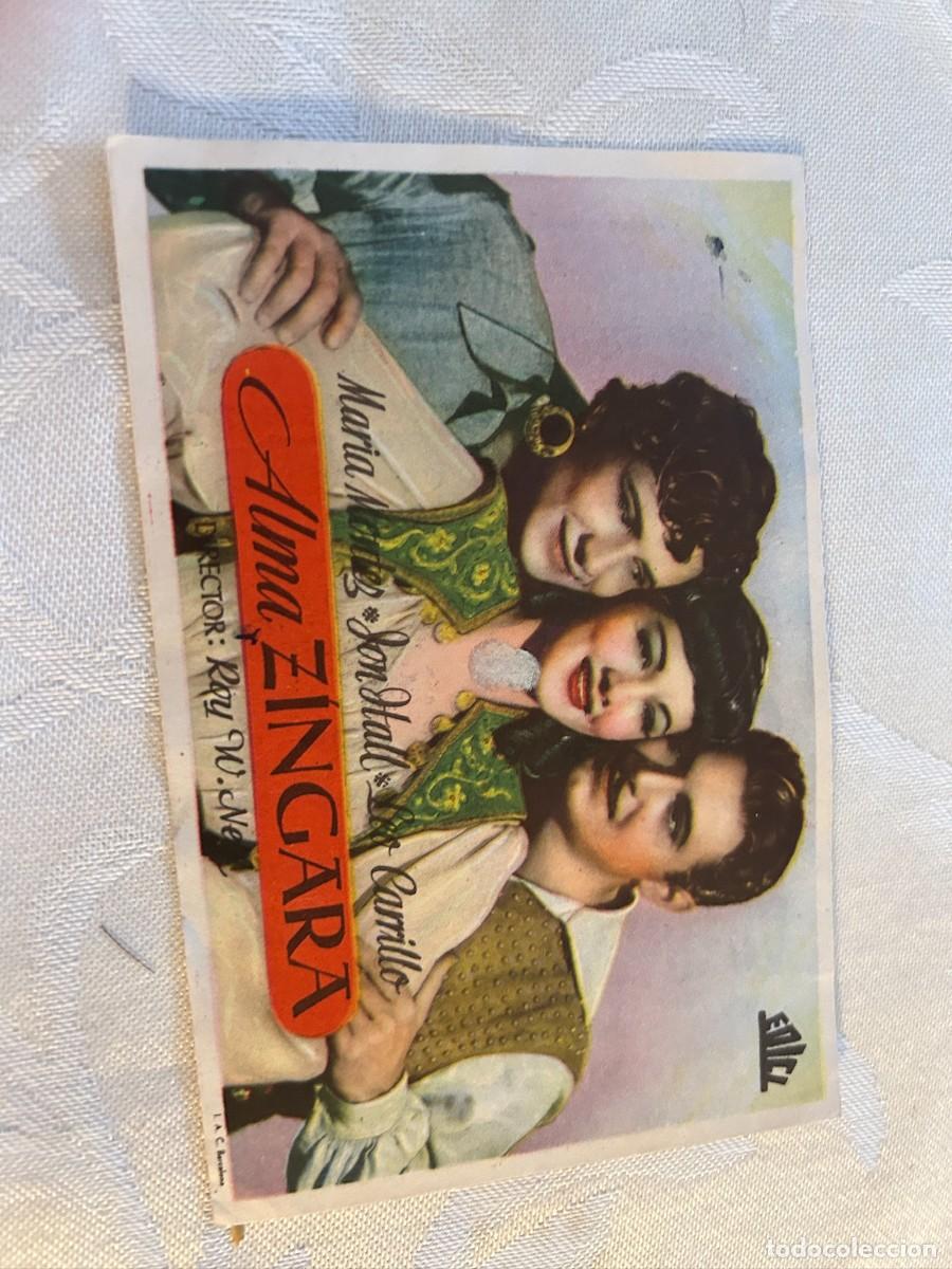 Cine: ALMA ZINGARA TEATROS CARRION Y PRADERA VALLADOLID CON PUBLICIDAD BUEN ESTADO 432