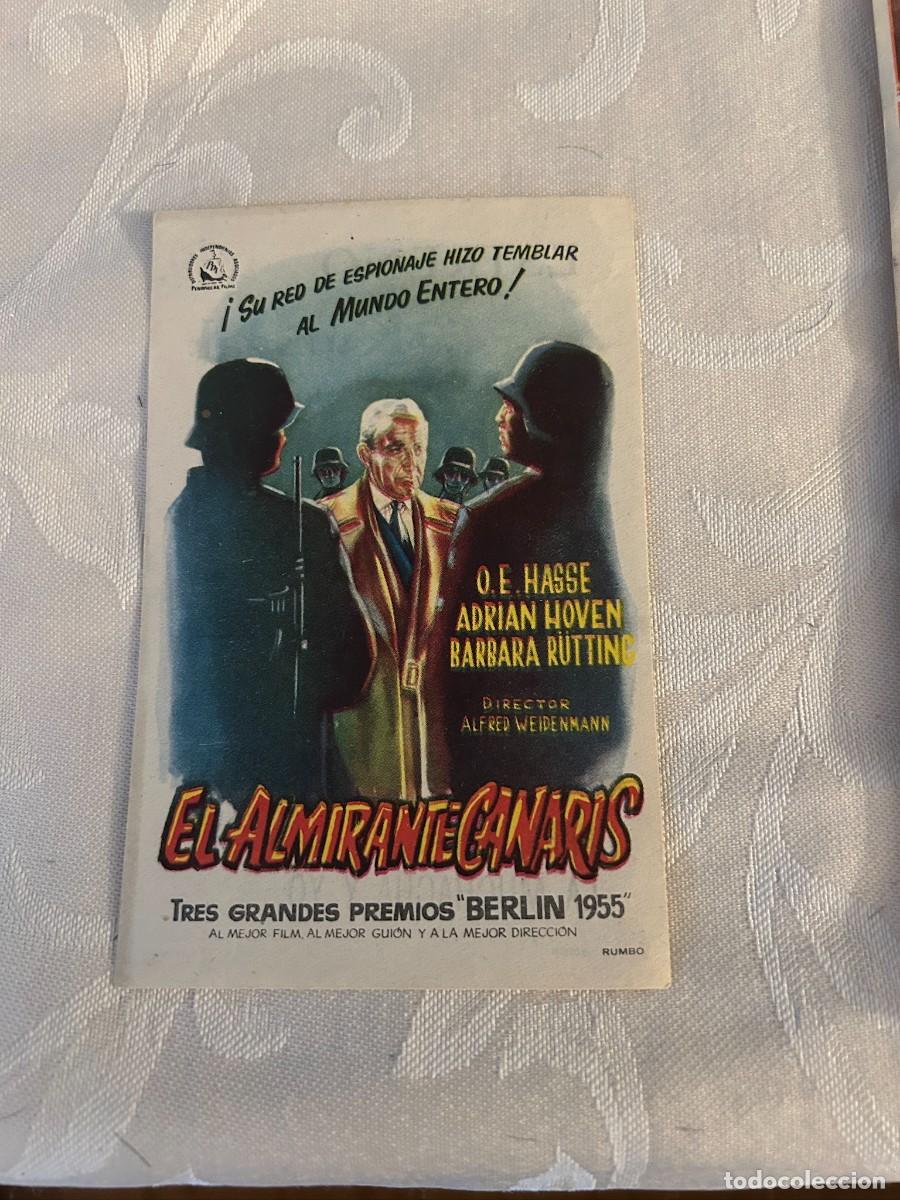 Cine: EL ALMIRANTE CANARIS KURSAAL CON PUBLICIDAD BUEN ESTADO 435