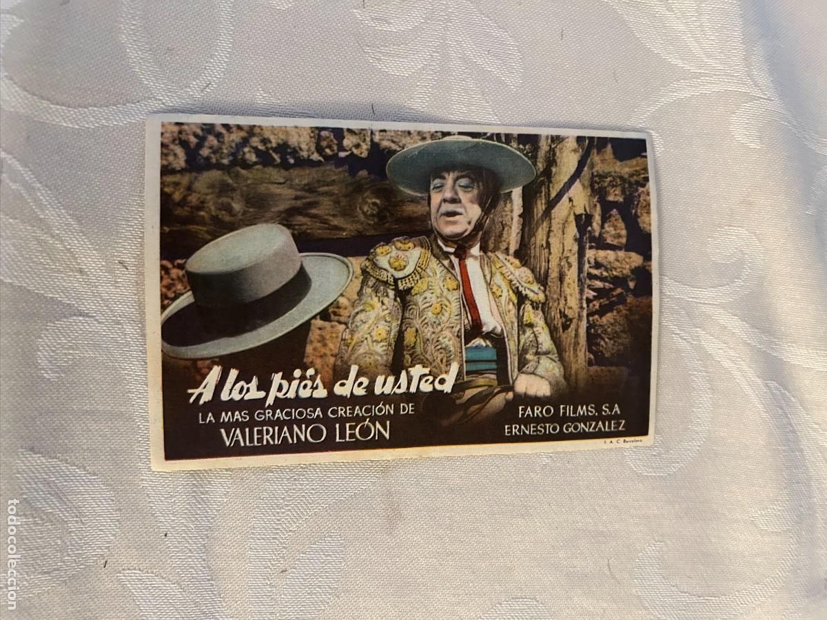 Cine: A LOS PIES DE USTED PLAZA DE TOROS CASTELLON CON PUBLICIDAD BUEN ESTADO 441