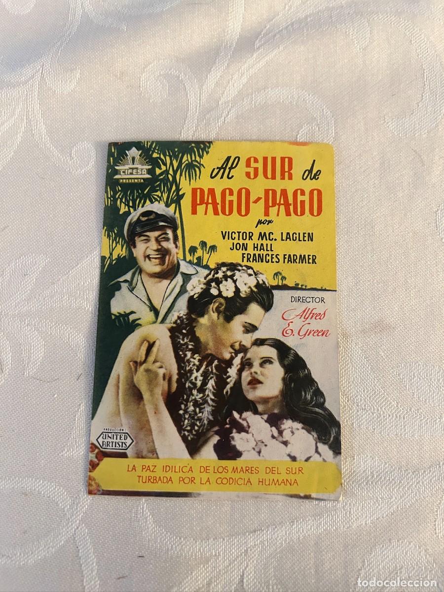 Cine: AL SUR DE PAGO PAGO SIN PUBLICIDAD BUEN ESTADO 458