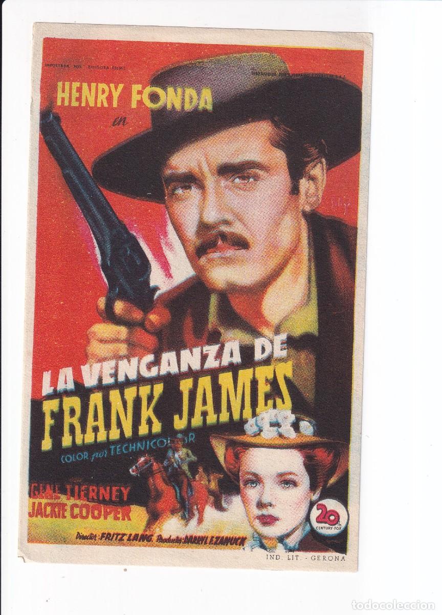 Cine: LA VENGANZA DE FRANK JAMES : HENRY FONDA