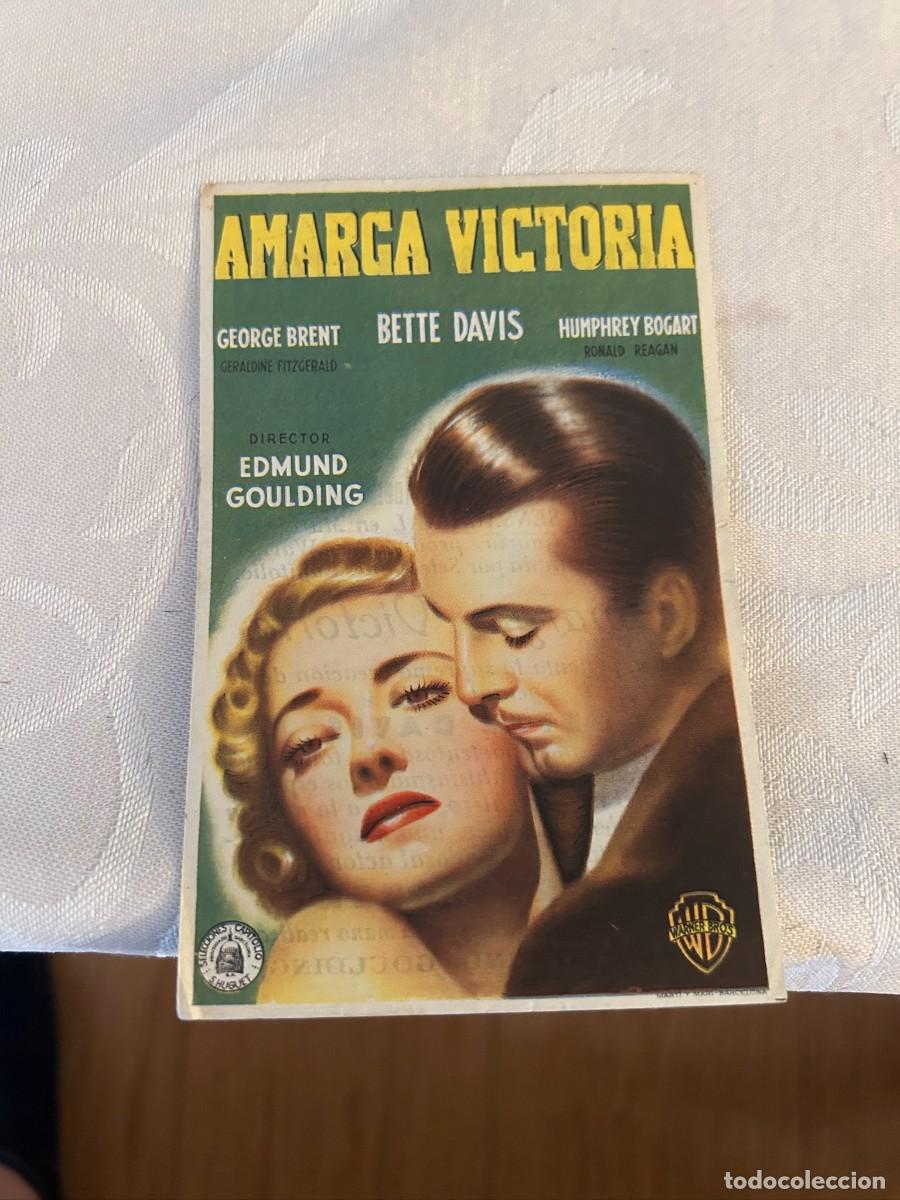 Cine: AMARGA VICTORIA CINE IMPERIAL MURCIA CON PUBLICIDAD BUEN ESTADO 493