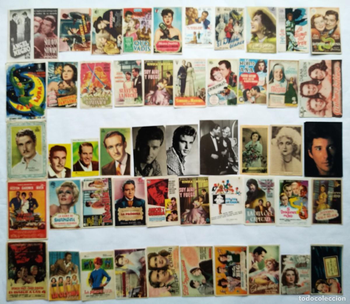 Cine: 50 PROGRAMAS VARIADOS, LOTE N&ordm; 286 ( 16 CON EL DORSO IMPRESO).