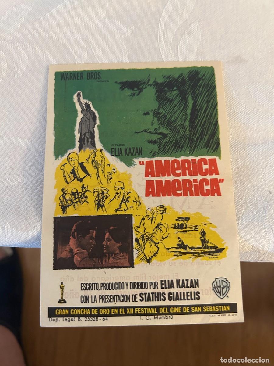Cine: AMERICA AMERICA CINE CORDON BURGOS CON PUBLICIDAD BUEN ESTADO 510