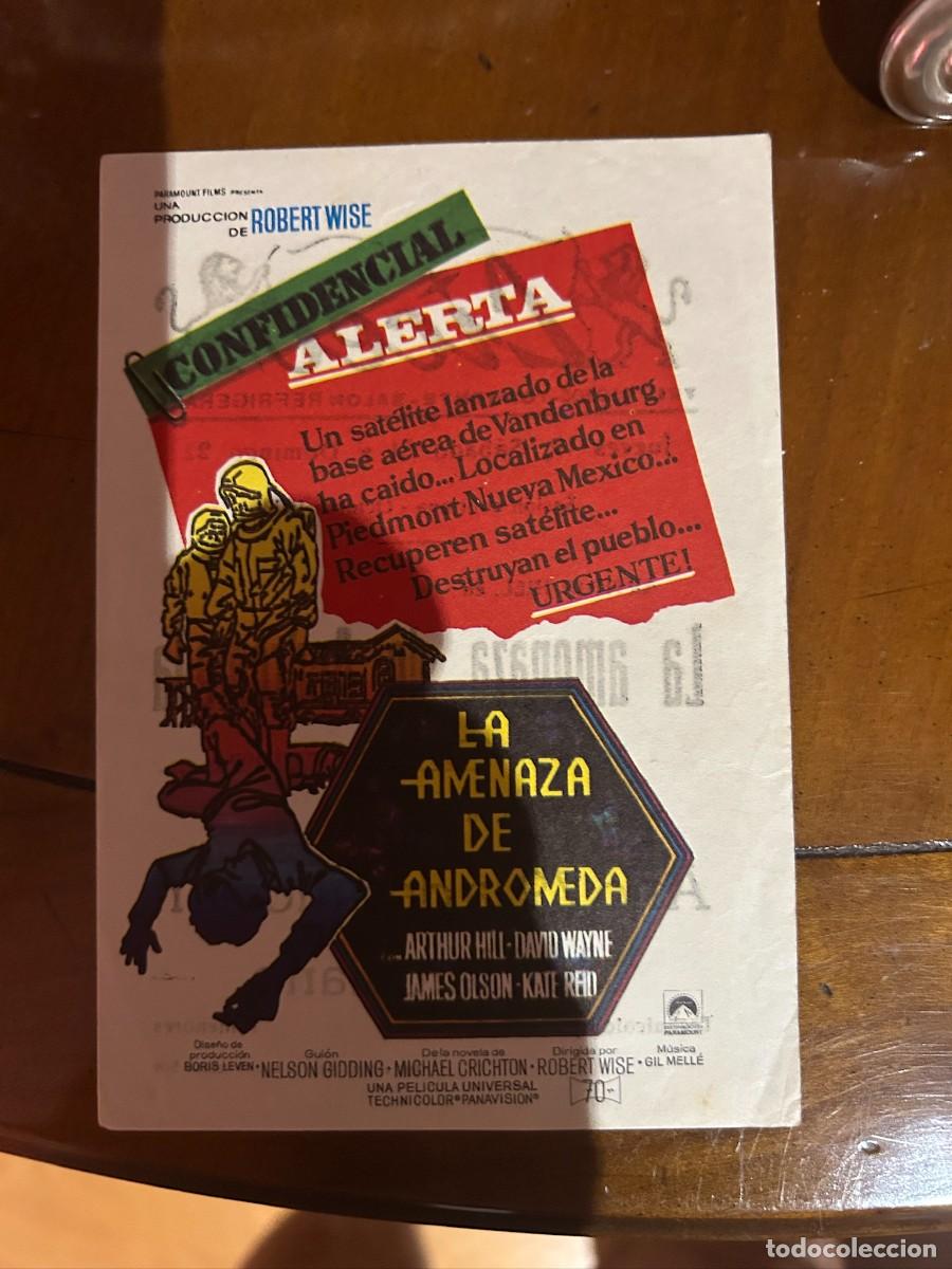 Cine: LA AMENAZA DE ANDROMEDA CON PUBLICIDAD LICEO TORRENTE CON PUBLICIDAD BUEN ESTADO 507