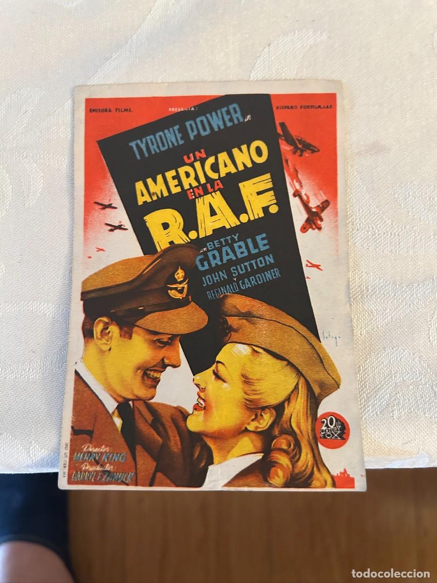 Cine: UN AMERICANO EN LA R.A.F. SIN PUBLICIDAD BUEN ESTADO 512
