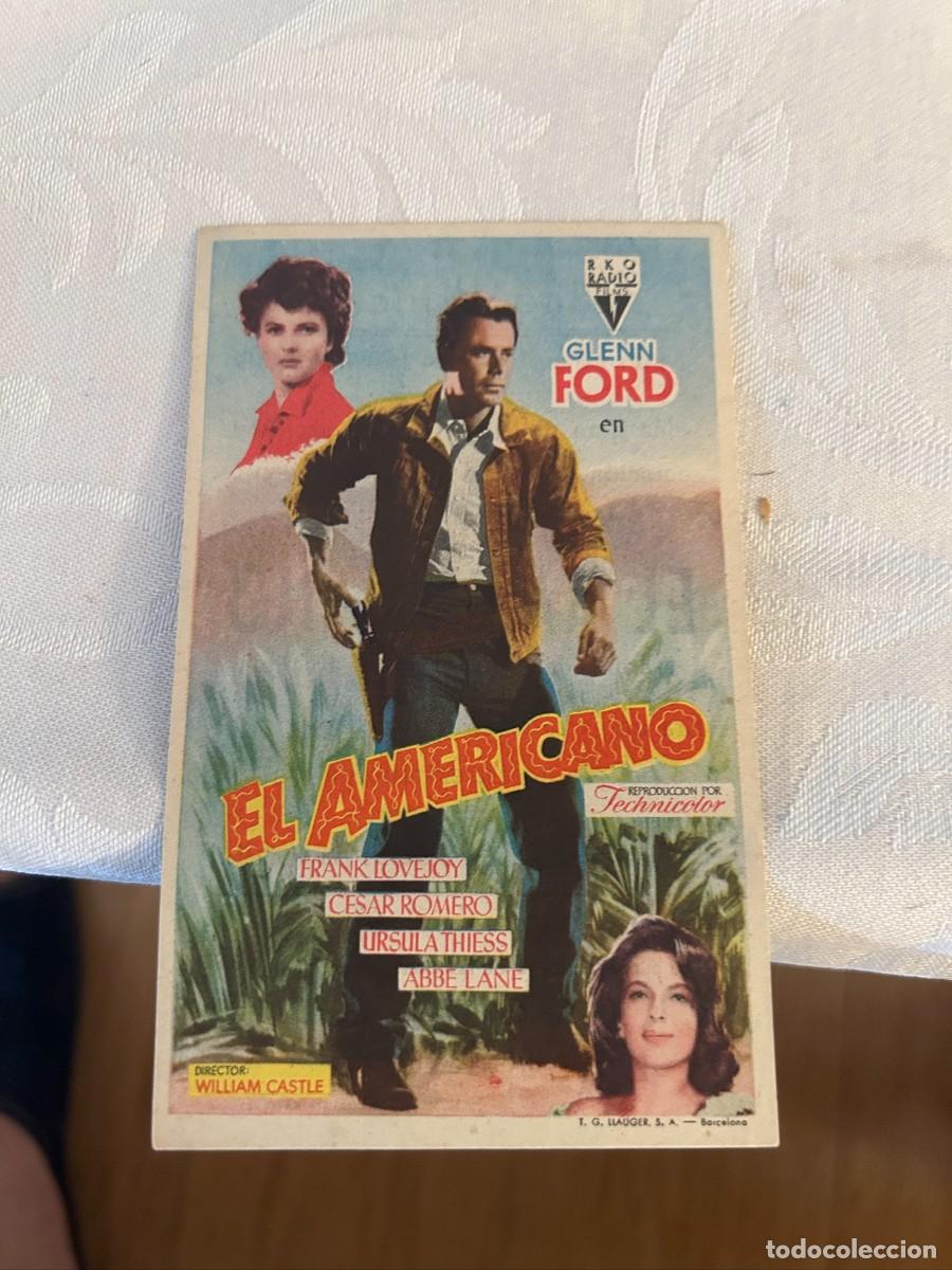 Cine: EL AMERICANO TEATRO PRINCIPAL ARANDA CON PUBLICIDAD BUEN ESTADO 514