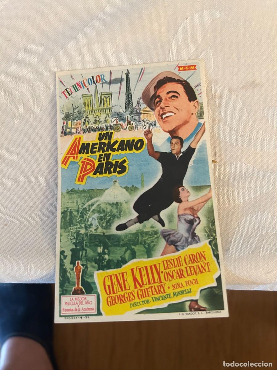 Cine: UN AMERICANO EN PARIS TEATRO PRINCIPAL LUCENA CON PUBLICIDAD BUEN ESTADO 518