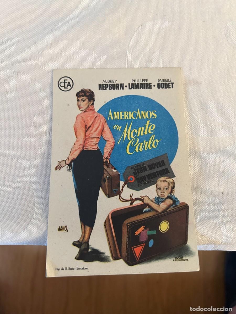 Cine: AMERICANO EN MONTE CARLO SIN PUBLICIDAD BUEN ESTADO 523