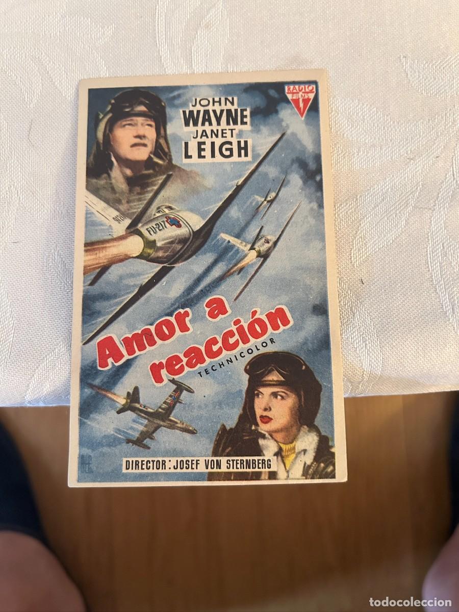Cine: AMOR A REACCION JOHN WAYNE CINE VICTORIA GIRONELLA CON PUBLICIDAD BUEN ESTADO 533