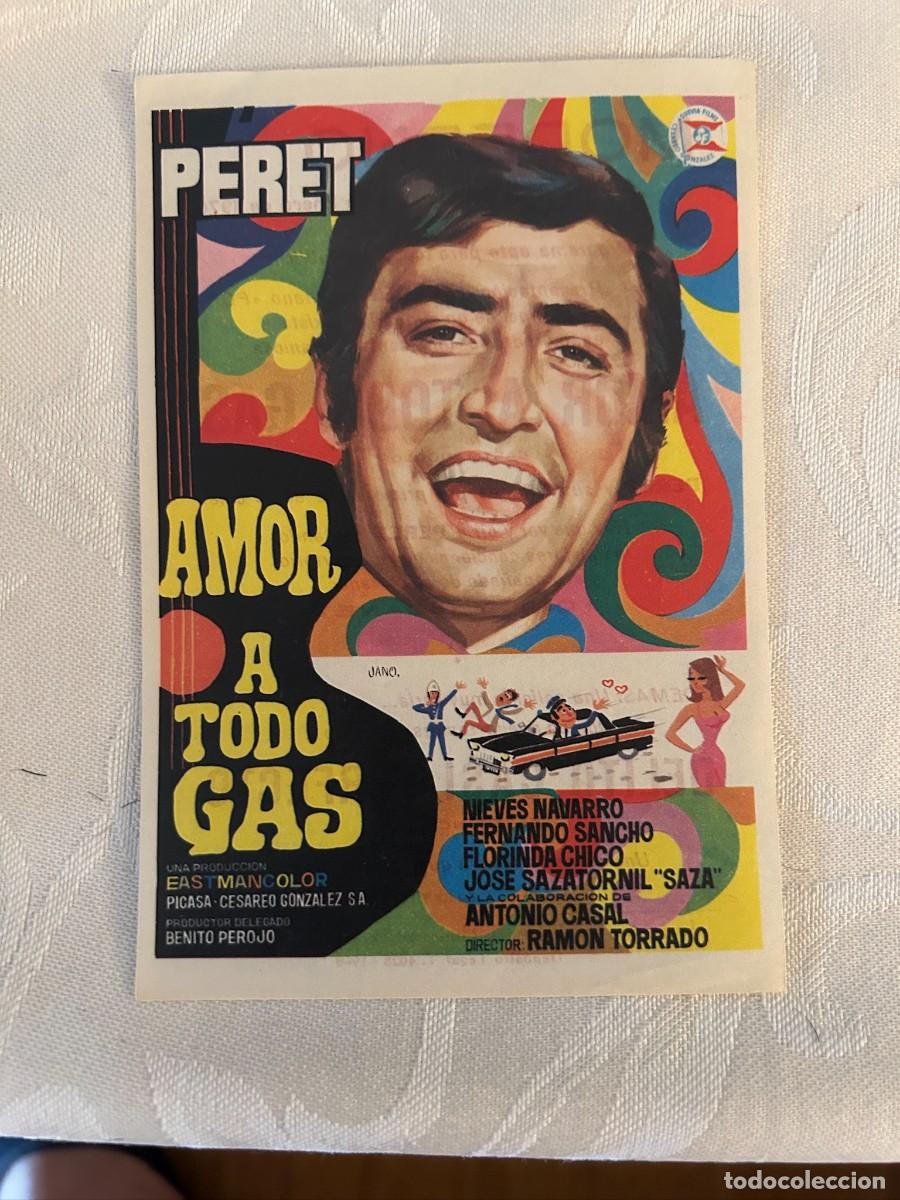 Cine: AMOR A TODO GAS PERET CINE MODERNO TARRAGONA CON PUBLICIDAD BUEN ESTADO 534