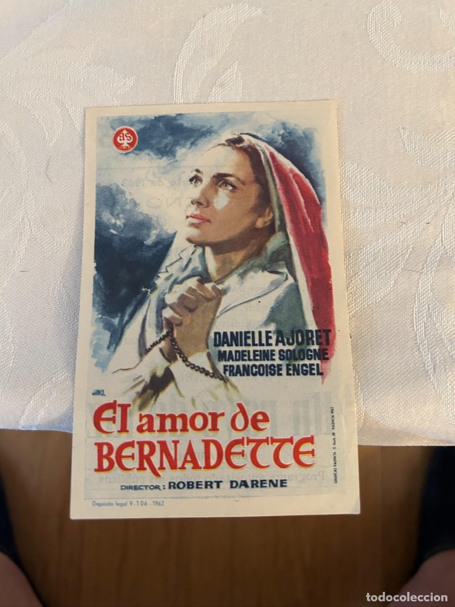 Cine: EL AMOR DE BERNADETTE TEATRO CIRCO CARTAGENA CON PUBLICIDAD BUEN ESTADO 537