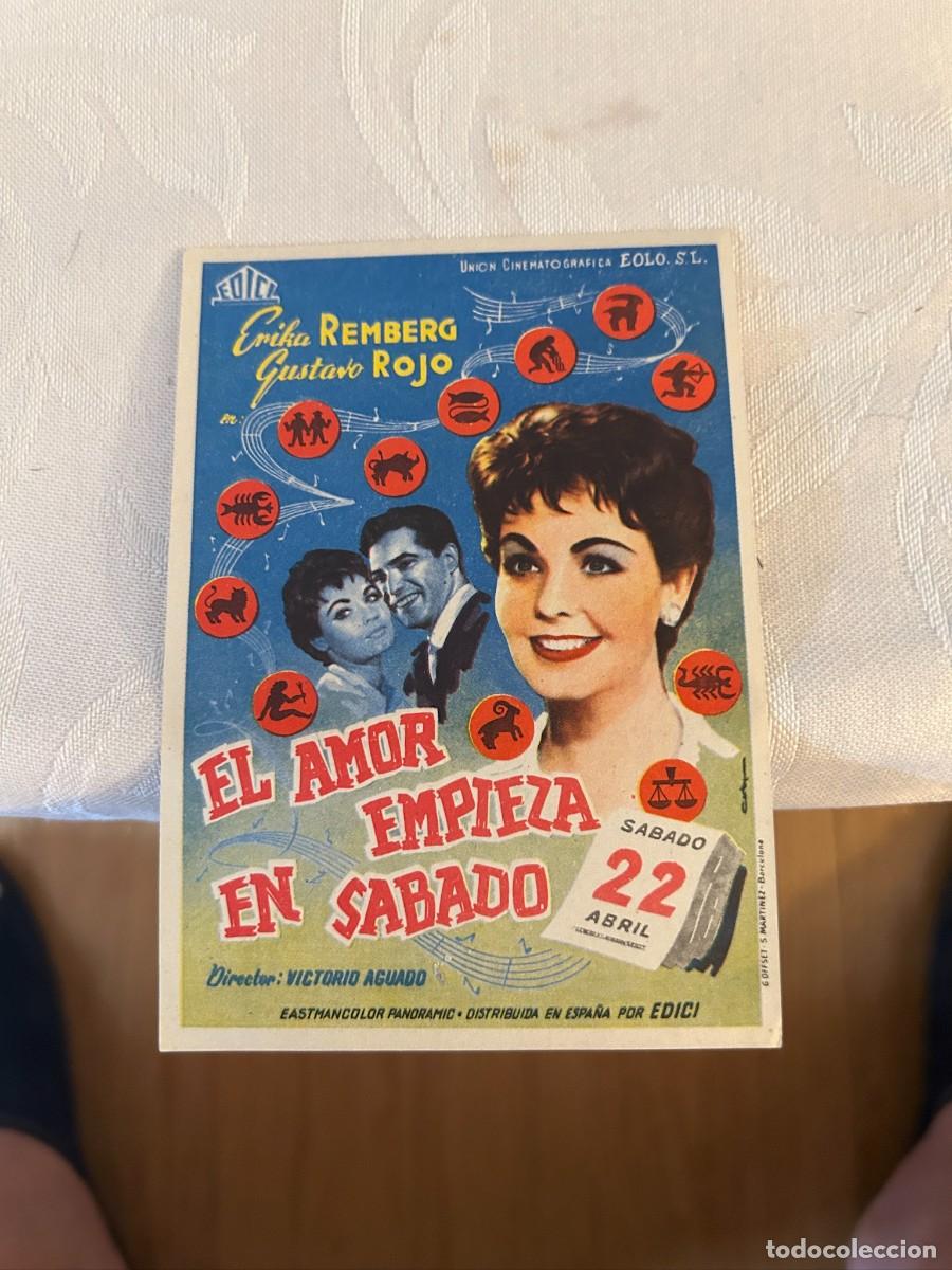 Cine: el amor empieza en sabado sin publicidad buen estado 542
