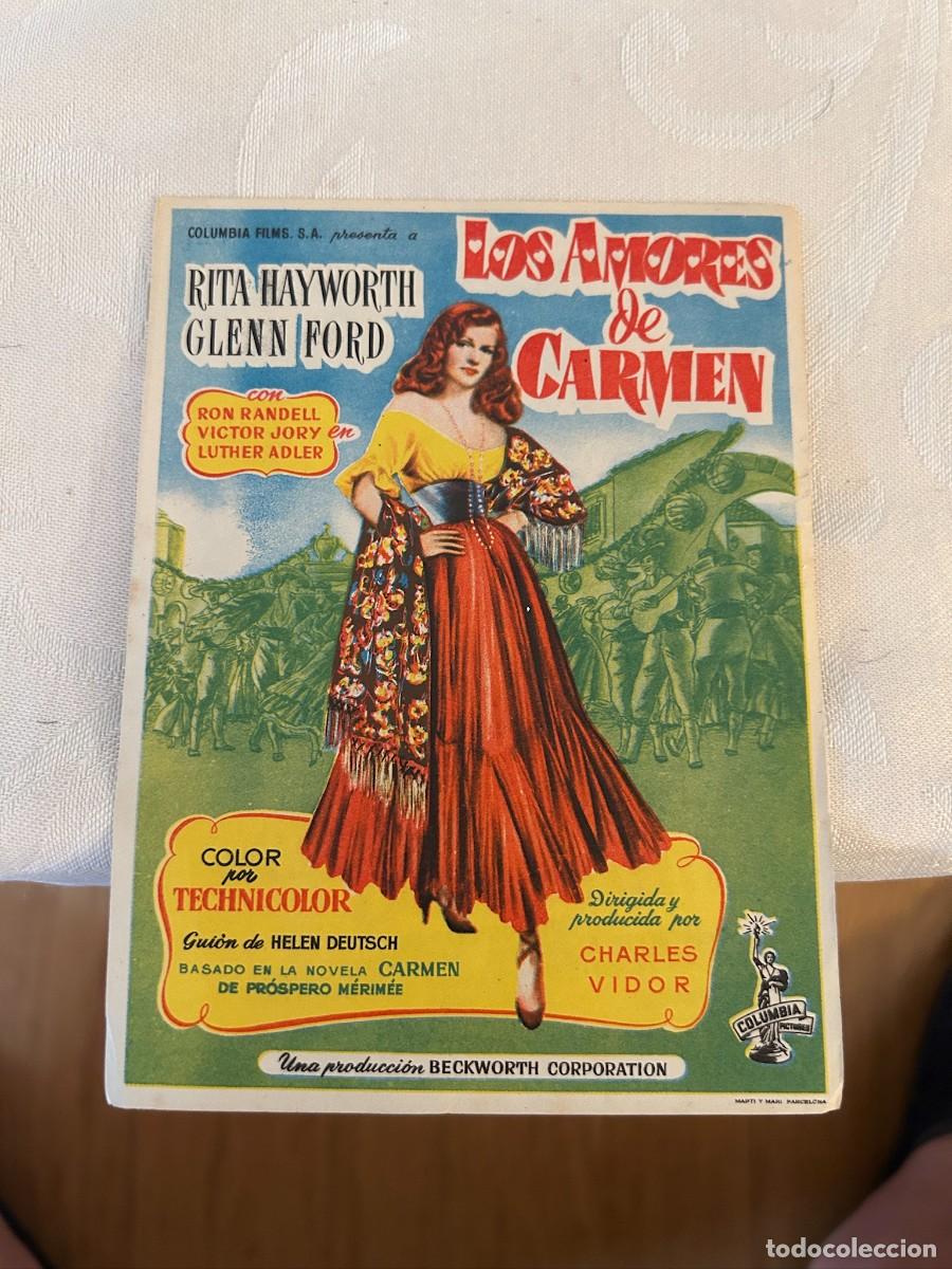 Cine: los amores de carmen sin publicidad buen estado 551