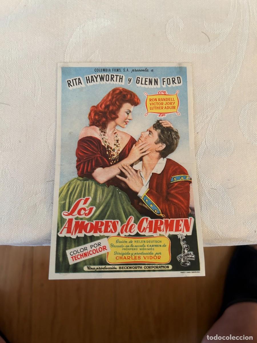 Cine: los amores de carmen cine avenida con publicidad buen estado 554