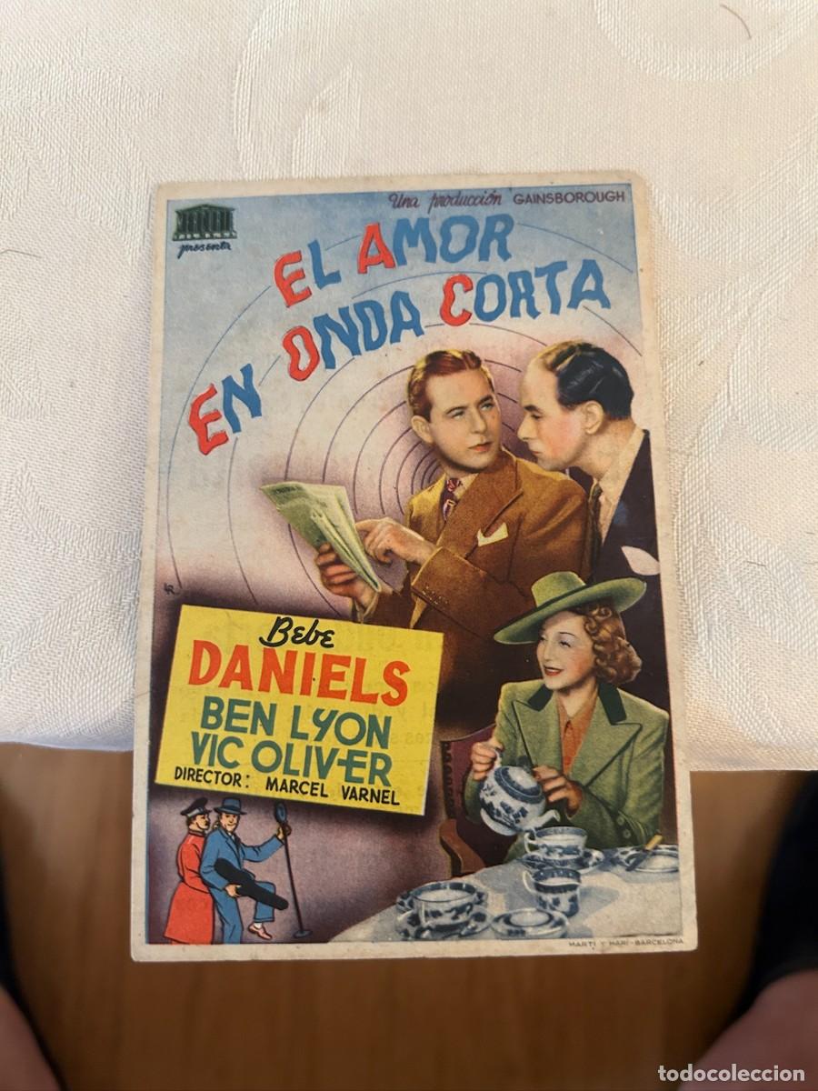 Cine: el amor en onda corta cine florida con publicidad buen estado 556