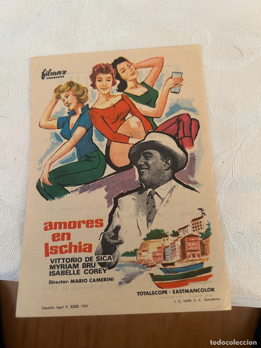 Cine: amores en ischia coliseum tarrragona con publicidad buen estado 560