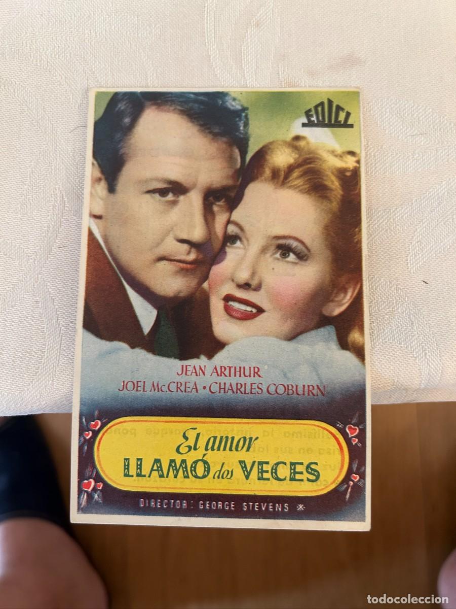 Cine: el amor llamo dos veces teatro carrion valladolid con publicidad buen estado 563