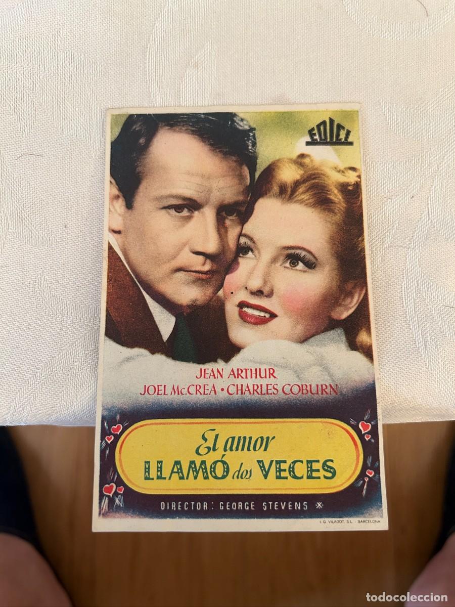 Cine: el amor llamo dos veces sin publicidad buen estado como se ve 564