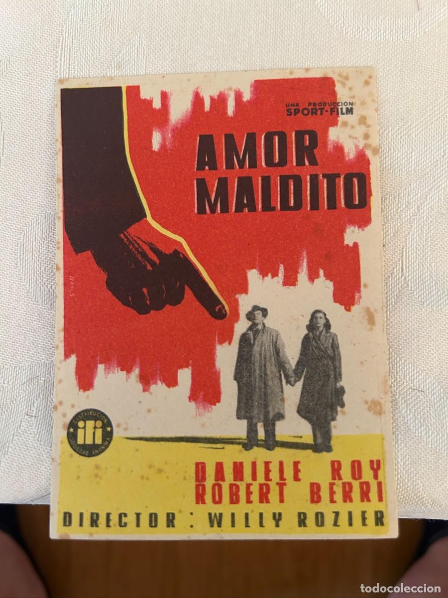 Cine: amor maldito capitol metropol sin publicidad buen estado 568