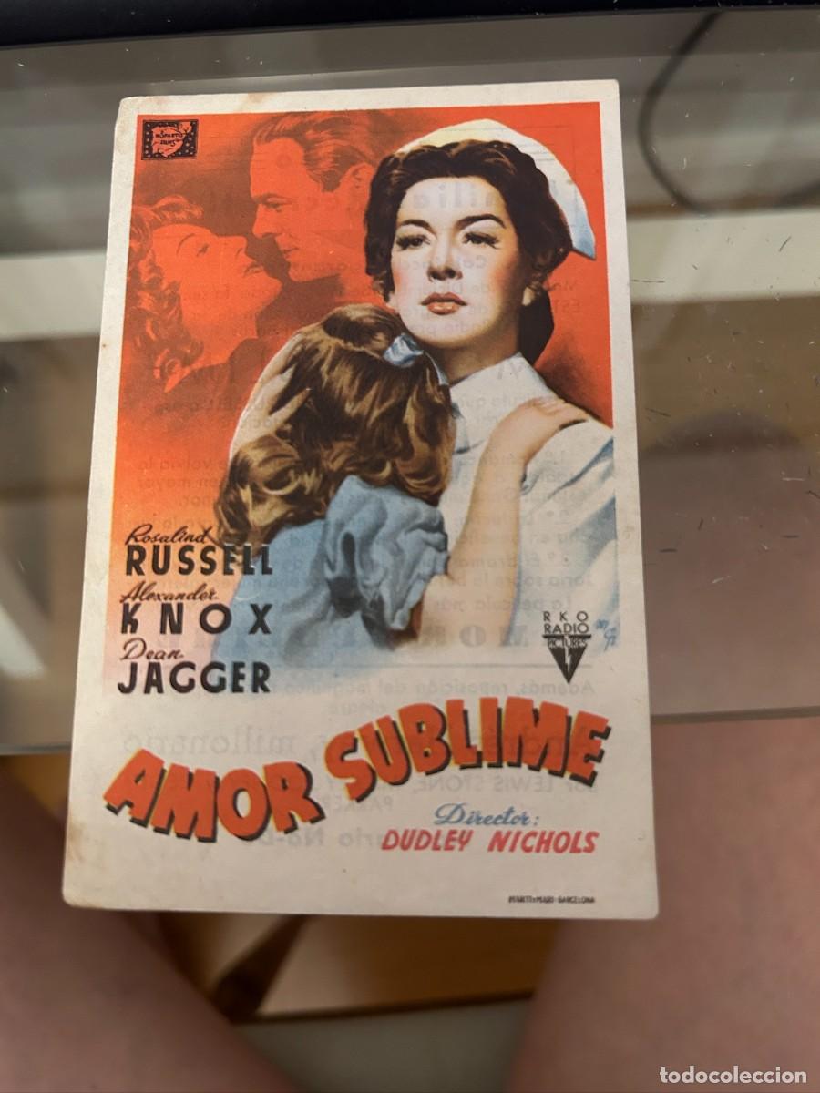 Cine: amor sublime circulo familiar recreativo con publicidad buen estado 578